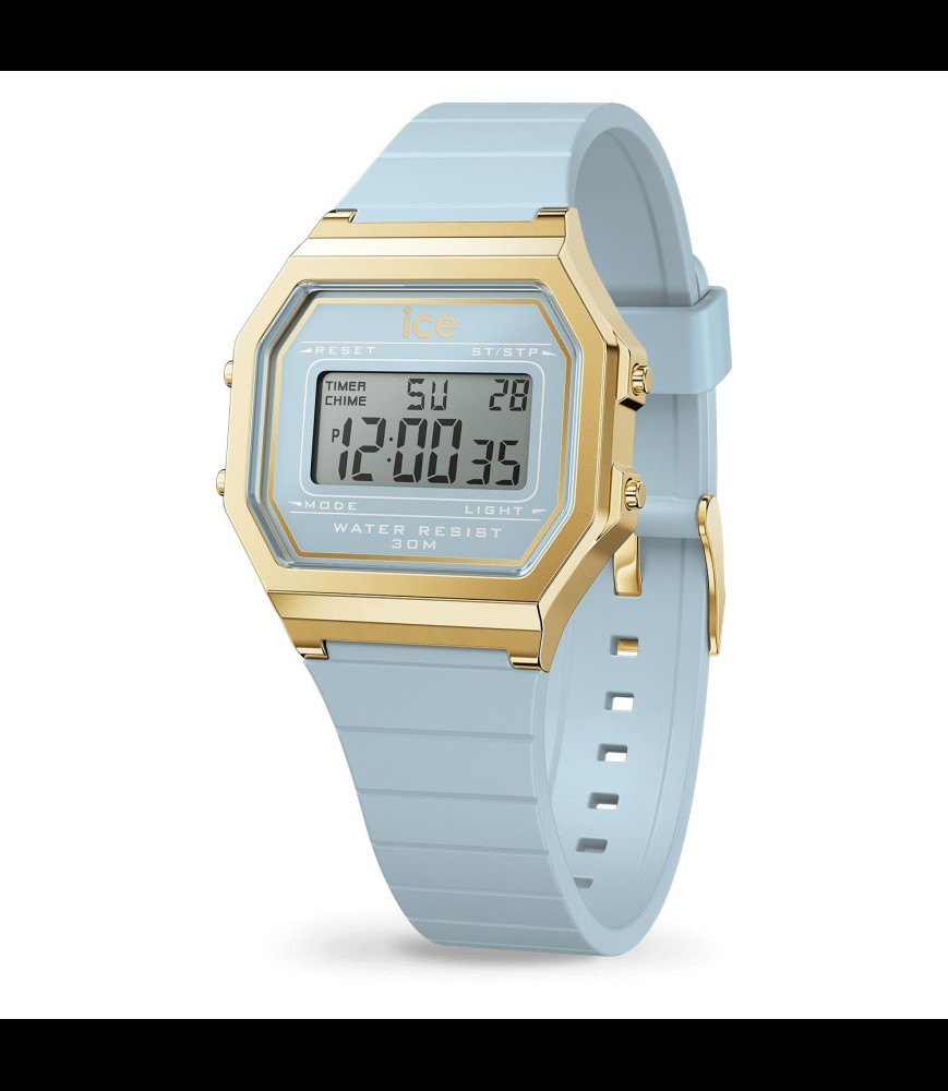 ICE WATCH Montre Ice Watch Ice Digit Retro en Silicone Bleu