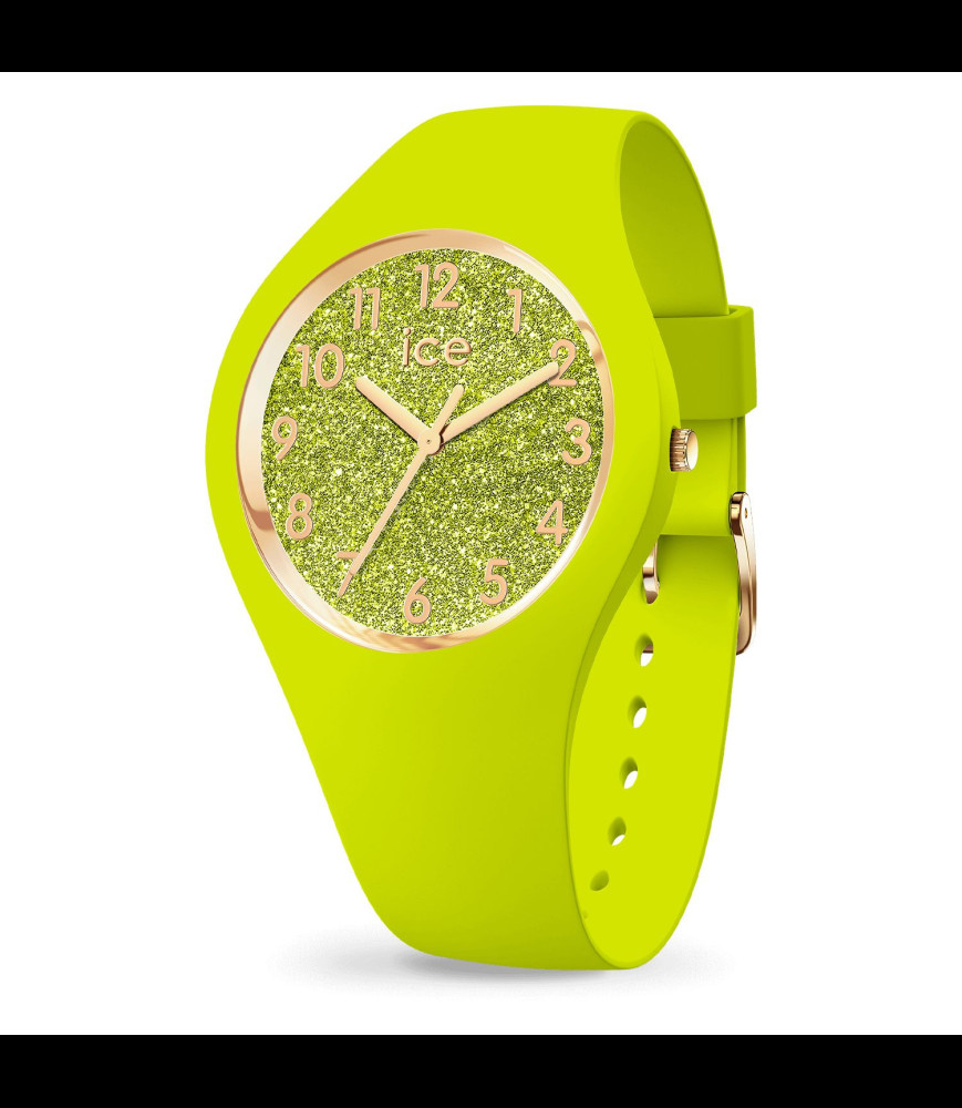 ICE WATCH Montre Femme Ice Watch ICE glitter 021225 - Bracelet Silicone Jaune