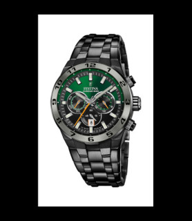 FESTINA MONTRE CHRONO BIKE F20673/2 VERT BRACELET EN ACIER INOXYDABLE HOMME