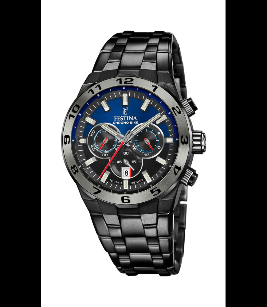 FESTINA MONTRE SPECIAL EDITIONS F20673/1 BLEU BRACELET EN ACIER INOXYDABLE HOMME