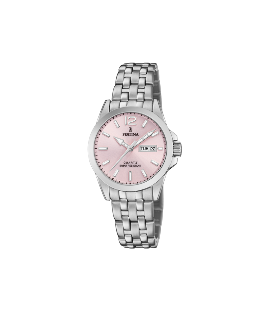 FESTINA MONTRE FESTINA CLASSICS F20455/2 ROSÉ, BRACELET EN ACIER, FEMME