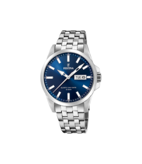 FESTINA MONTRE F20357/3 BLEU, BRACELET ACIER INOXYDABLE, HOMME