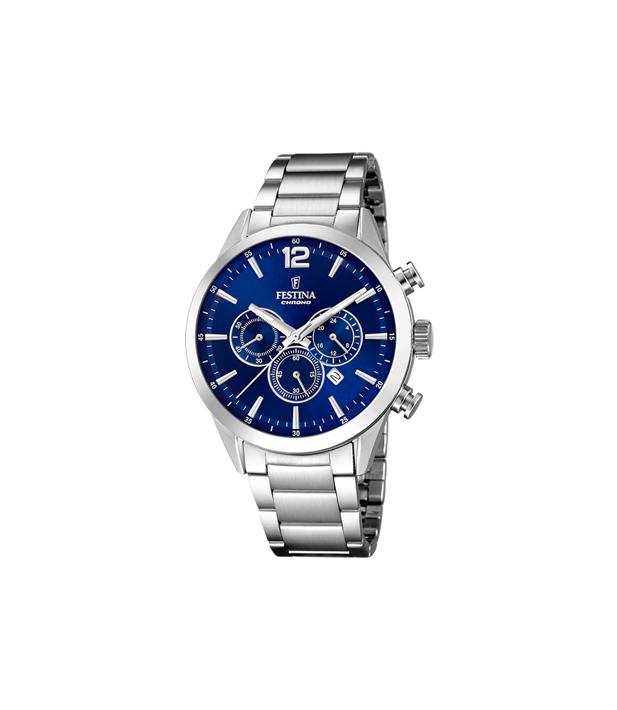 FESTINA MONTRE  F20343/7 BLEU, BRACELET ACIER INOXYDABLE, HOMME