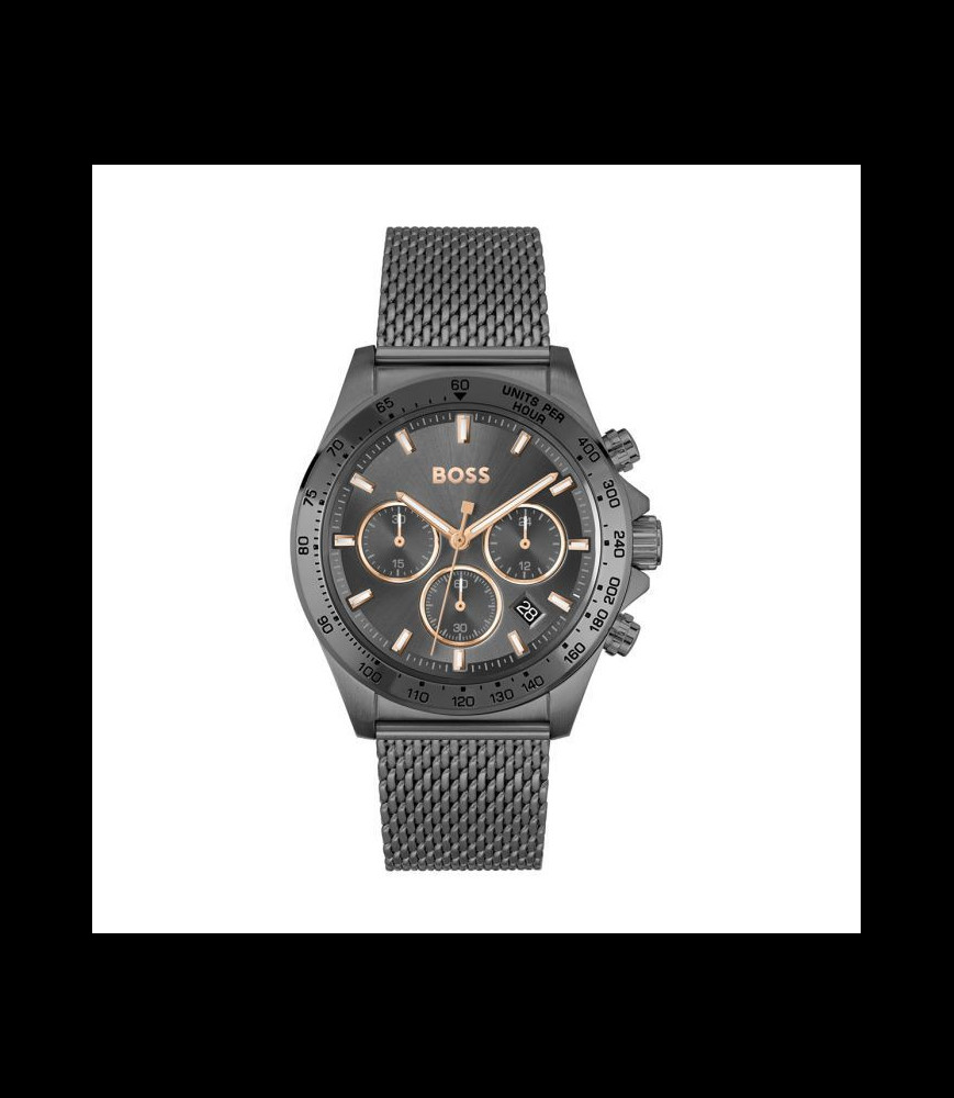 HUGO BOSS  Montre Boss Sport Lux Hero en Acier et PVD Gunmétal