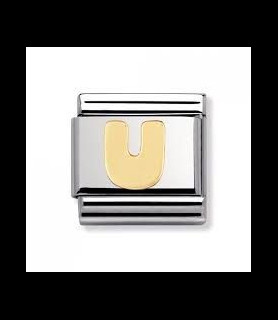 NOMINATION maillon lettre U or et acier