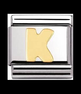 NOMINATION lettre K or et acier