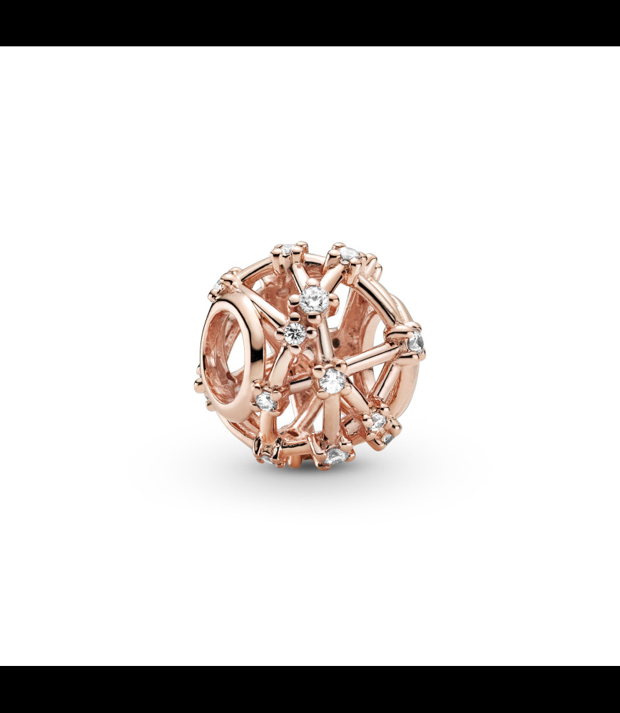 PANDORA Charm Pandora Timeless constellations d'étoiles ajouré en métal doré rose et oxyde de zirconium