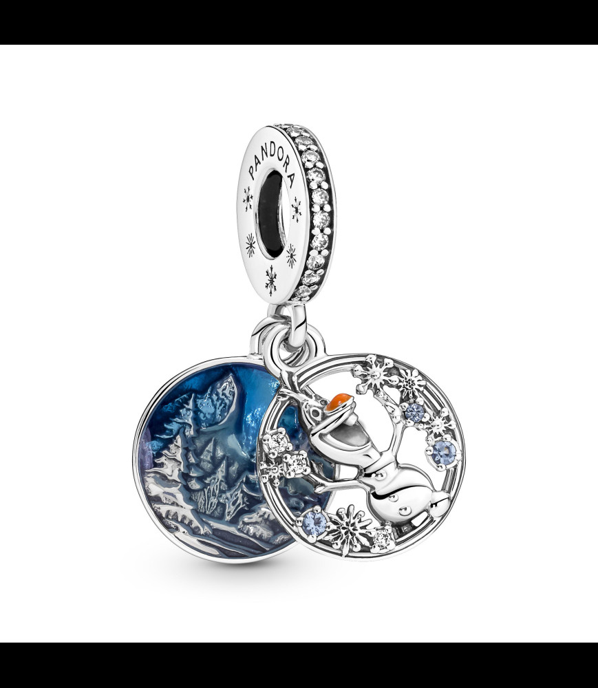 PANDORA Charm Pandora avec pendentif Disney la Reine des Neiges Olaf en argent