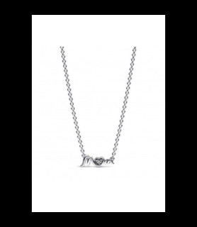 PANDORA  Collier Mum Pavé Argenté