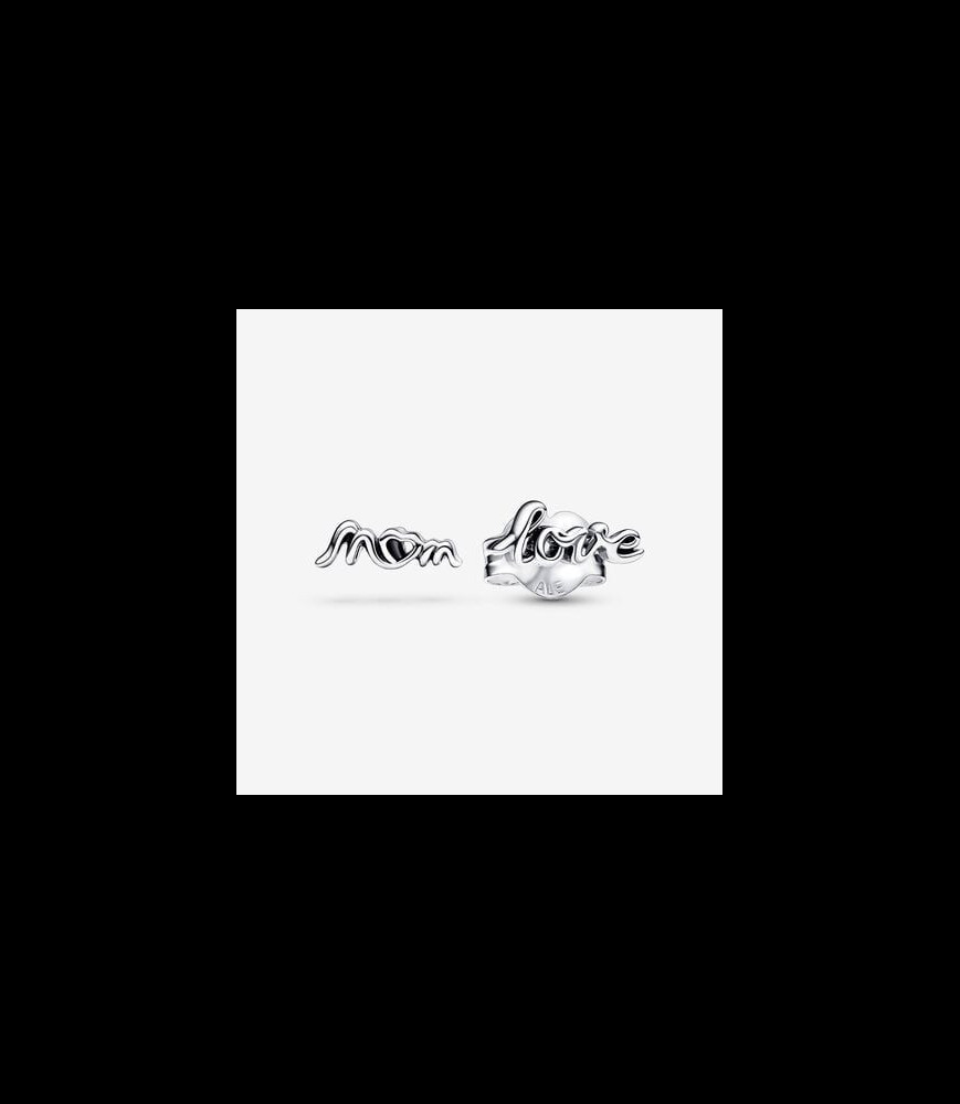 PANDORA Clous d'oreilles Pandora love mum en argent