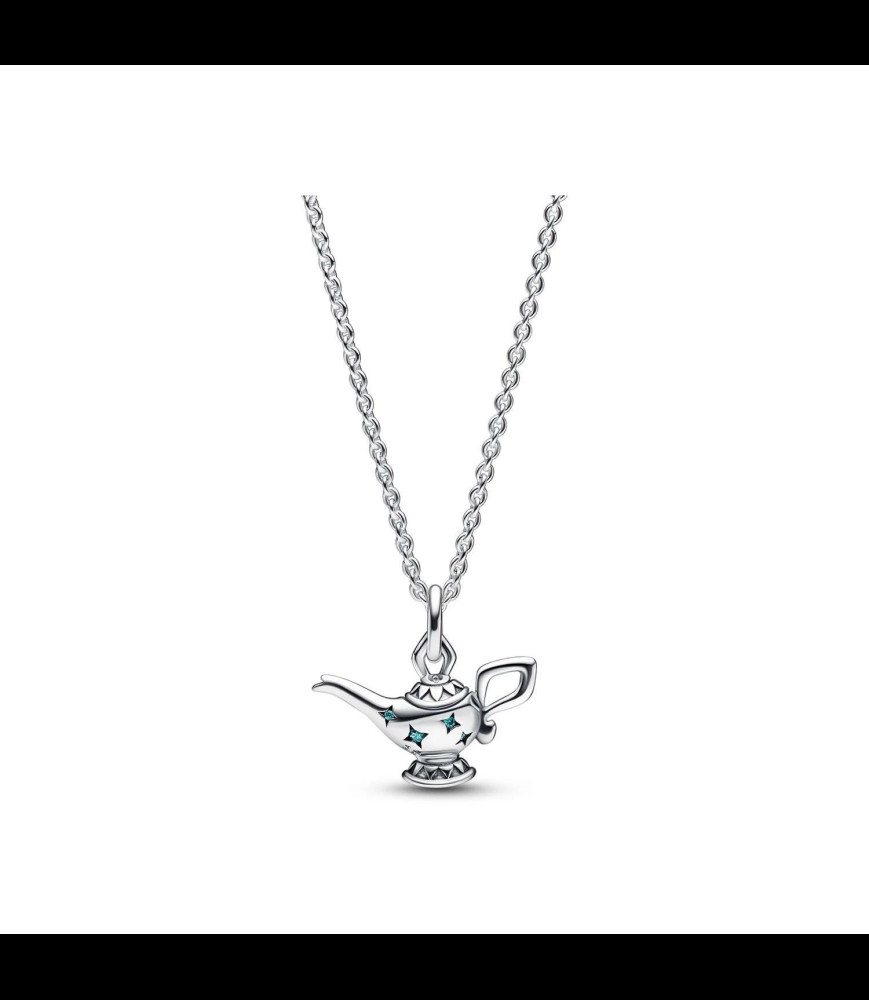 PANDORA Collier Disney X Pandora Pendentif Aladdin Lampe Magique en argent, 45cm