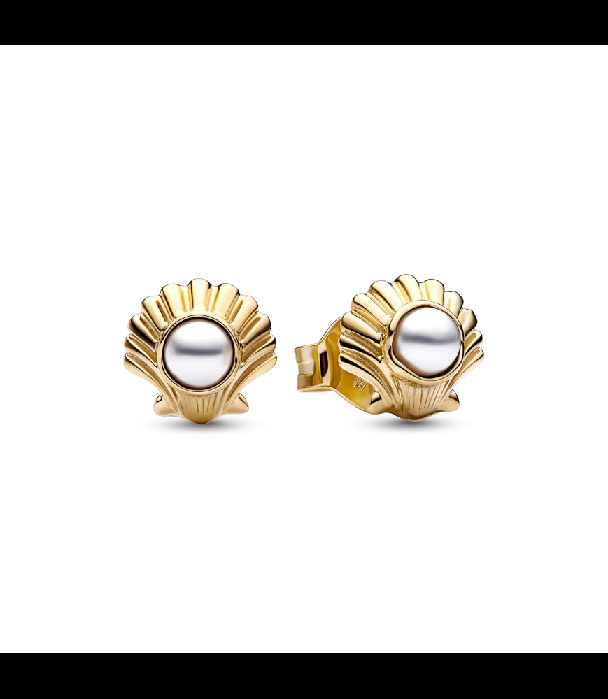 PANDORA Clous d'Oreilles Coquillage Disney La Petite Sirène