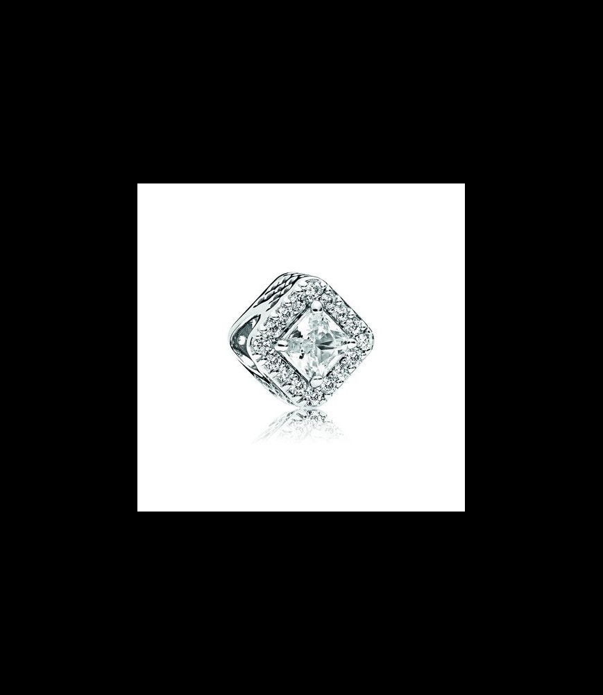 PANDORA 796206CZ Charm géométrique en argent sterling