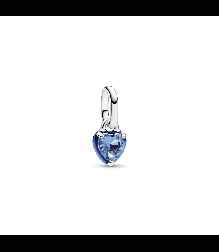 PANDORA Mini Dangle Cœur Chakra Bleu Pandora ME