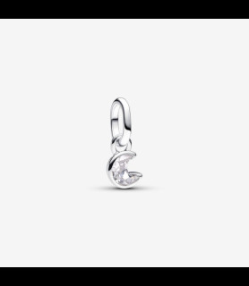 PANDORA Mini Charm Pendant Lune Scintillante