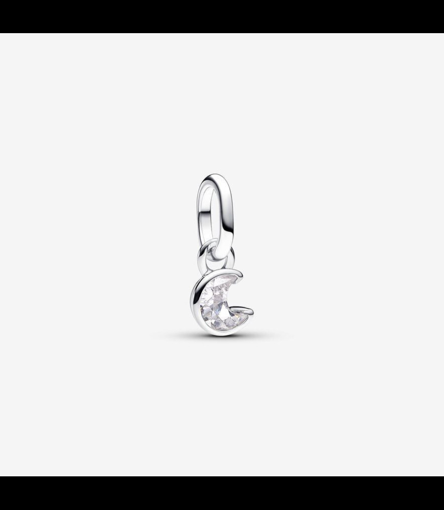 PANDORA Mini Charm Pendant Lune Scintillante