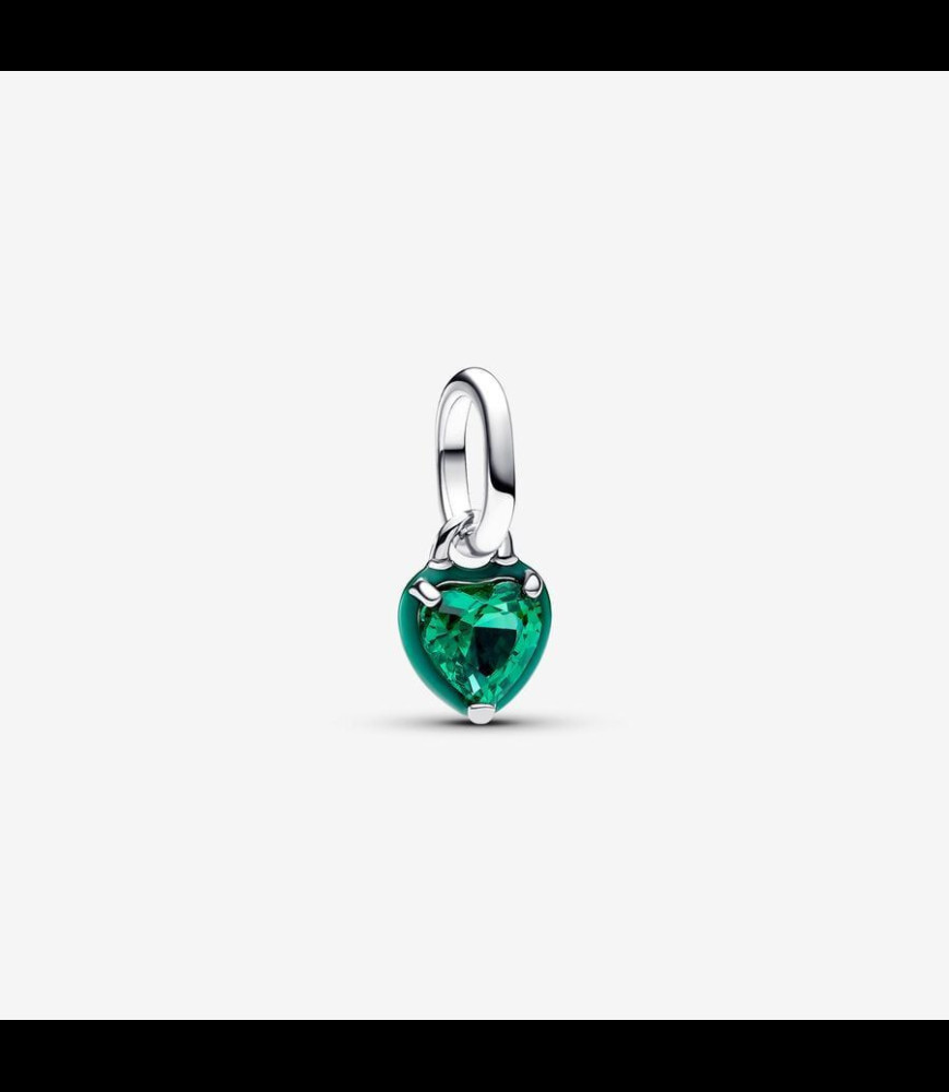 PANDORA Mini Charm Pendant Cœur Chakra Vert