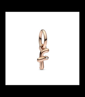 PANDORA Charm-pendentif Lettre F script