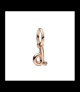 PANDORA Charm-pendentif Lettre D script