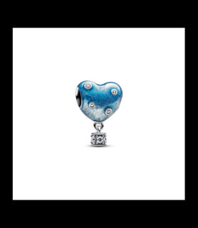 PANDORA Charm Pandora Moments Cœur Montgolfière en argent et oxydes de zirconium
