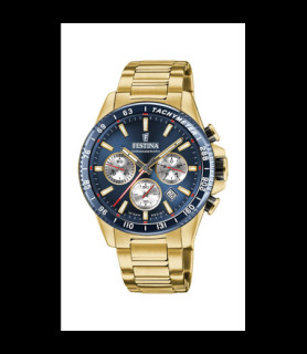 FESTINA MONTRE FESTINA F20634/2 BLEU, BRACELET ACIER INOXYDABLE, HOMME