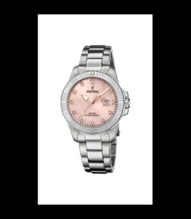 FESTINA MONTRE FESTINA F20503/2 ROSE, BRACELET ACIER INOXYDABLE, FEMME
