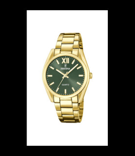 FESTINA MONTRE FESTINA F20640/4 VERT, BRACELET EN ACIER INOXYDABLE 316L, FEMME
