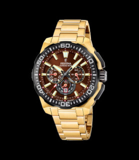 FESTINA MONTRE HOMME FESTINA CHRONO BIKE F20727/3 MARRON BRACELET EN ACIER