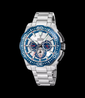 FESTINA MONTRE HOMME FESTINA CHRONO BIKE F20724/1 ARGENTÉ BRACELET EN ACIER