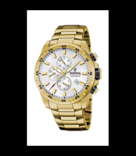 FESTINA MONTRE FESTINA TIMELESS CHRONOGRAPH F20541/1 ARGENTÉ, BRACELET EN ACIER, HOMME