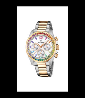 FESTINA MONTRE F20608/2 BLANC, BRACELET EN ACIER, FEMME