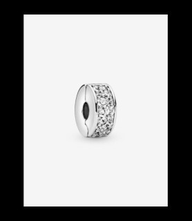 PANDORA Charm Clip Pavé Transparent