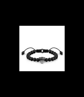 THOMAS SABO Bracelet obsidienne panthere
