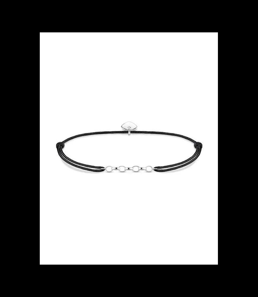 THOMAS SABO Cordon noir motif argent