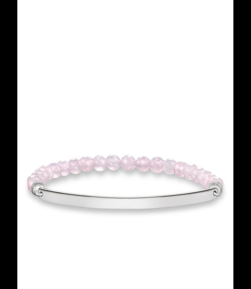 THOMAS SABO Bracelet DAME quartz rose gravé  JE T AIME